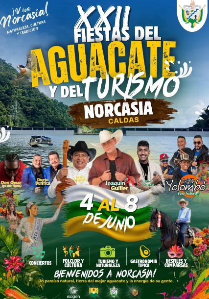 Afiche de XXII Fiestas del Aguacate y del Turismo