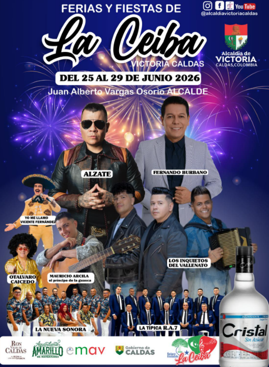 Afiche de Ferias y fiestas de La Ceiba